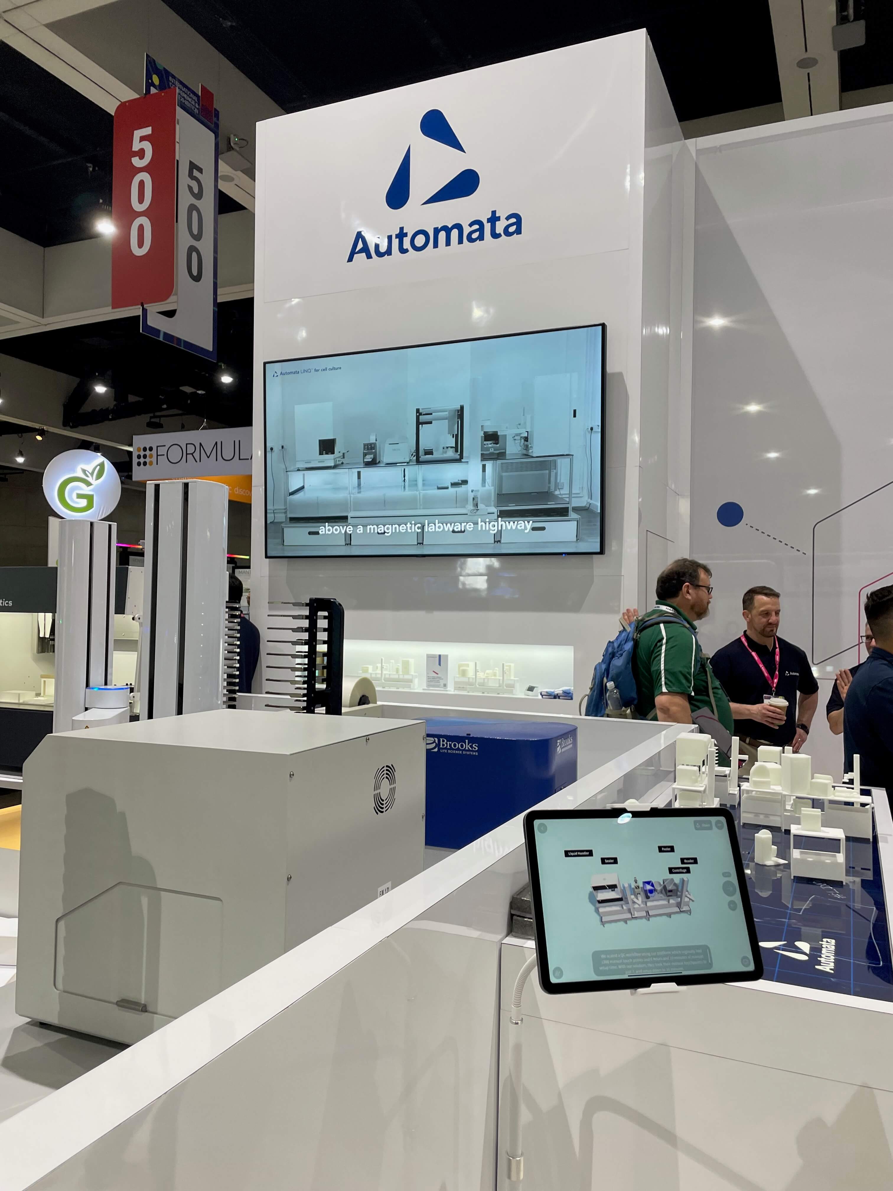 Automata trade show booth, featuring JigSpace